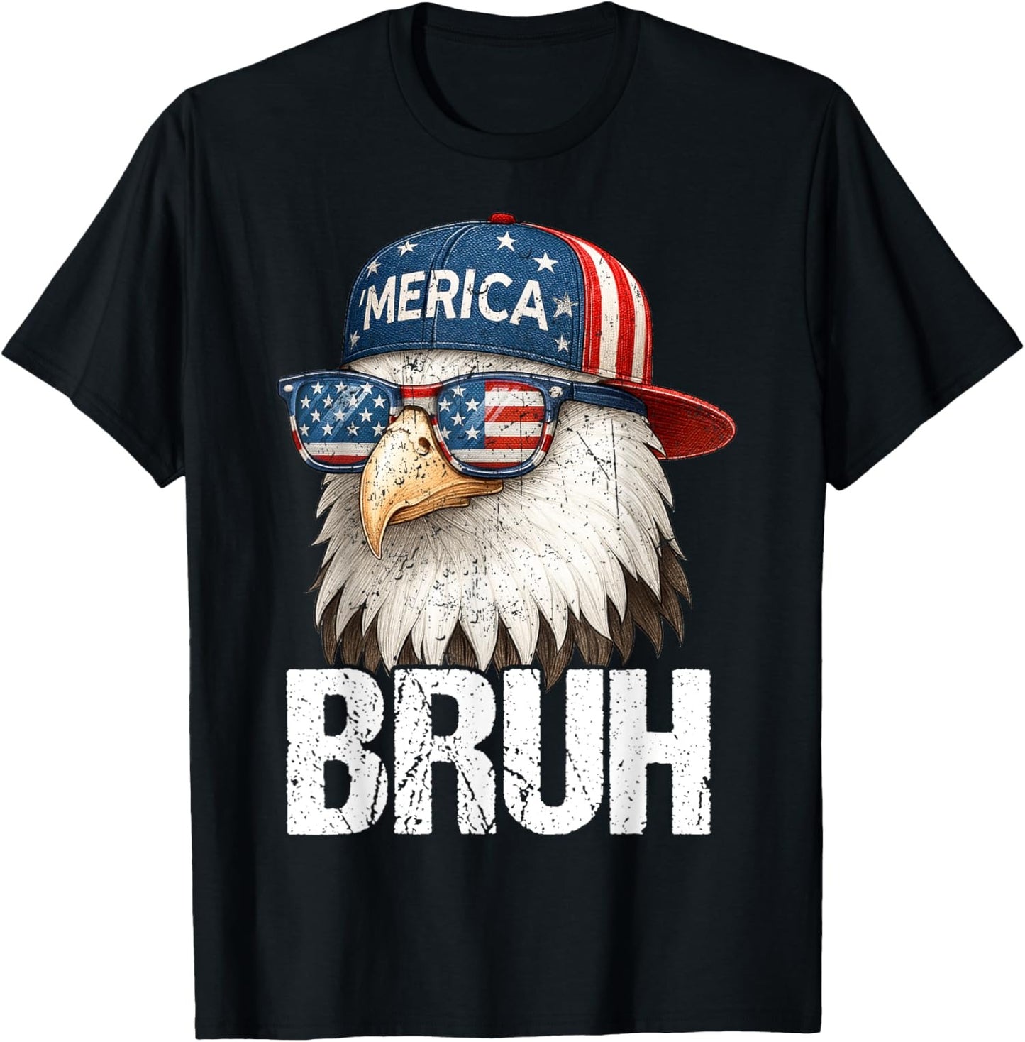 Bruh Fourth 4th Of July Eagle T-shirt
