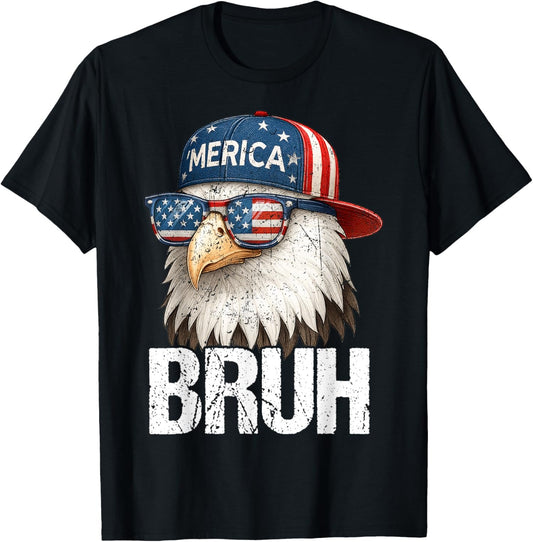 Bruh Fourth 4th Of July Eagle T-shirt